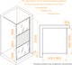 Миниатюра изображения товара Душевая стенка RGW WA-09Gb / 06100909-226 (золото браш/Ribbed Line)