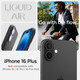 Миниатюра изображения товара Чехол-накладка Spigen Liquid Air для iPhone 16 Plus / ACS08066 (Matte Black)