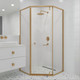 Миниатюра изображения товара Душевой уголок RGW HO-088Gb / 350608800-16 (золото браш/прозрачное стекло)