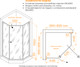 Миниатюра изображения товара Душевой уголок RGW HO-088B / 350608899-24 (черный/матовое стекло)