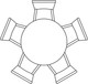 Миниатюра изображения товара Обеденный стол Notta Барел 100 / 615165 (черный/черный)