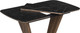 Миниатюра изображения товара Обеденный стол Woodville Петир 120-160х80х75 / 532377 (черный мрамор/орех/черный)