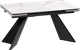 Миниатюра изображения товара Обеденный стол Woodville Ливи 140-200х80х78 / 532400 (белый мрамор/черный)