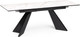 Миниатюра изображения товара Обеденный стол Woodville Ливи 140-200х80х78 / 532400 (белый мрамор/черный)