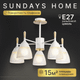 Миниатюра изображения товара Люстра Sundays Home R-25 / 6211 (с лампами Е27 12W 4100K 5шт)