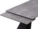Миниатюра изображения товара Обеденный стол Woodville Ливи 140-200х80х78 / 532401 (серый мрамор/черный)
