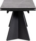 Миниатюра изображения товара Обеденный стол Woodville Ливи 140-200х80х78 / 532401 (серый мрамор/черный)