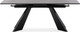 Миниатюра изображения товара Обеденный стол Woodville Ливи 140-200х80х78 / 532401 (серый мрамор/черный)