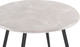 Миниатюра изображения товара Обеденный стол Notta Абилин 100 / 507220 (мрамор светло-серый/черный матовый)