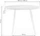 Миниатюра изображения товара Обеденный стол Notta Абилин 100 / 520595 (мрамор белый/белый матовый)