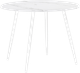 Миниатюра изображения товара Обеденный стол Notta Абилин 100 / 520595 (мрамор белый/белый матовый)