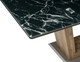 Миниатюра изображения товара Обеденный стол Woodville Иматра / 462388 (мрамор черный/черная шагрень)