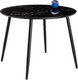 Миниатюра изображения товара Обеденный стол Woodville Кловис / 462138 (черный мрамор/черный)
