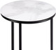 Миниатюра изображения товара Журнальный столик Woodville Иберис / 500011 (белый мрамор/черный)
