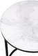 Миниатюра изображения товара Журнальный столик Woodville Иберис / 500011 (белый мрамор/черный)