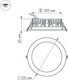 Миниатюра изображения товара Точечный светильник Arlight LTD-220WH-FROST-30W Day White 110deg / 021498