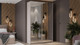 Миниатюра изображения товара Шкаф-купе ТриЯ Оскар Т2 1400 / 271168 (ручка серебро/кашемир)
