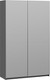 Миниатюра изображения товара Шкаф-купе ТриЯ Оскар Т2 1400 / 271169 (ручка серебро/серый графит)