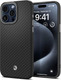 Миниатюра изображения товара Чехол-накладка Spigen Enzo Aramid Mag Magsafe для iPhone 15 Pro / ACS07045 (черный матовый)