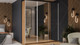 Миниатюра изображения товара Шкаф-купе ТриЯ Оскар Т2 2100 / 271191 (ручка белая/дуб крафт золотой)