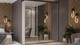 Миниатюра изображения товара Шкаф-купе ТриЯ Оскар Т2 2100 / 271176 (ручка серебро/кашемир)