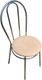 Миниатюра изображения товара Стул Mio Tesoro Венский (бежевый/хром)