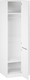 Миниатюра изображения товара Шкаф ТриЯ Глосс 580 / СМ-319.07.007 (белый жемчуг/белый глянец)