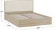 Миниатюра изображения товара Каркас кровати ТриЯ Сэнди Тип 2 160x200 / 211.007.000 (вяз благородный/велюр бежевый)