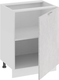 Миниатюра изображения товара Шкаф-стол кухонный ТриЯ Гранита 1Н6 с одной дверью (белый/бетон снежный)