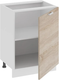 Миниатюра изображения товара Шкаф-стол кухонный ТриЯ Гранита 1Н6 с одной дверью (белый/дуб сонома)