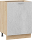 Миниатюра изображения товара Шкаф-стол кухонный ТриЯ Гранита 1Н6 с одной дверью (дуб крафт золотой/бетон снежный)