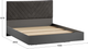 Миниатюра изображения товара Двуспальная кровать ТриЯ Бетта Тип 1 160x200 / 413.001.000 (серый графит/велюр серый)