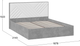 Миниатюра изображения товара Каркас кровати ТриЯ Хилтон Тип 1 160x200 / 402.004.000 (ателье светлый/белый)