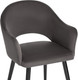 Миниатюра изображения товара Стул Woodville Апри / 464178 (графитовый/черный глянец)
