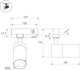 Миниатюра изображения товара Трековый светильник Arlight LGD-ARTEMIS-TRACK-4TR-R55-12W Warm3000 WH 8-80deg / 048322
