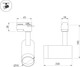 Миниатюра изображения товара Трековый светильник Arlight LGD-GERA-2TR-R90-30W Warm3000 BK 24deg / 025950(1)