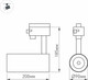 Миниатюра изображения товара Трековый светильник Arlight LGD-GERA-TRUECOLOR-4TR-R90-30W Warm3000 CRI98 BK 24deg / 031417