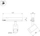 Миниатюра изображения товара Трековый светильник Arlight LGD-NIKA-4TR-R100-20W Warm3000 BK 24deg / 031163