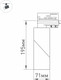 Миниатюра изображения товара Трековый светильник Arlight LGD-TWIST-TRACK-4TR-R70-15W Day4000 WH-BK 30deg / 025461(1)