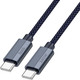 Миниатюра изображения товара Кабель Hoco U134 Type-C to Type-C (1.8м, темно-синий)
