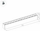 Миниатюра изображения товара Трековый светильник Arlight MAG-LASER-45-L320-12W Warm3000 WH 15deg / 026939
