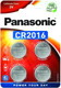 Миниатюра изображения товара Комплект батареек Panasonic Lithium CR2016 BL4 (CR-2016EL/4B)