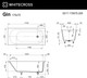 Миниатюра изображения товара Ванна из искусственного камня Whitecross Gin 170x70 / 0217.170070.200 (белый матовый)