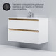 Миниатюра изображения товара Тумба с умывальником AM.PM X-Joy M85A-FHX1002-WC1002WG