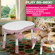 Миниатюра изображения товара Комплект мебели с детским столом NINO Play BS-8830+8833C(Pink)