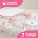 Миниатюра изображения товара Комплект мебели с детским столом NINO Play BS-8830+8833C(Pink)