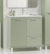 Миниатюра изображения товара Тумба с умывальником Brevita Risacca Pistachio 80 / RIS-06080-0842Я+B-OND080-01 (фисташковый)