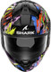 Миниатюра изображения товара Мотошлем Shark Helmets Ridill 2 Raging Beast (XXL, черный/фиолетовый/желтый)