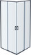 Миниатюра изображения товара Душевой уголок Aquatek 90x90 / AQ ARI KV 08020GM