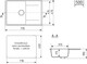 Миниатюра изображения товара Мойка кухонная Mixline ML-GMU07 556734 (серый камень)